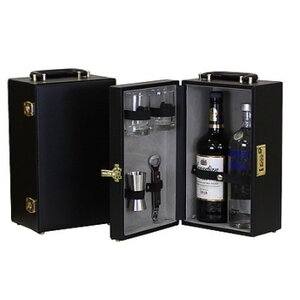 Morgenstern 2 Bottle Vinyl Travel Bar