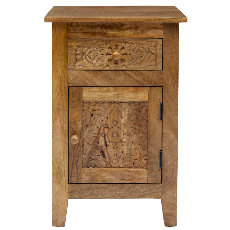 Callimont Solid Wood End Table With Storage Reviews Joss Main