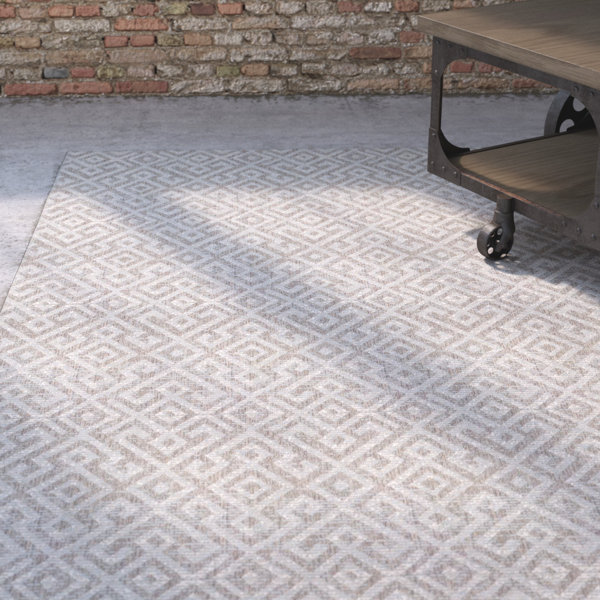 Waller Light Brown Indoor/Outdoor Area Rug by Ebern Designs