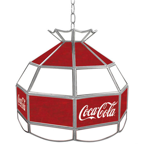 Coca Cola Vintage Stained Tiffany Lamp by Trademark Global