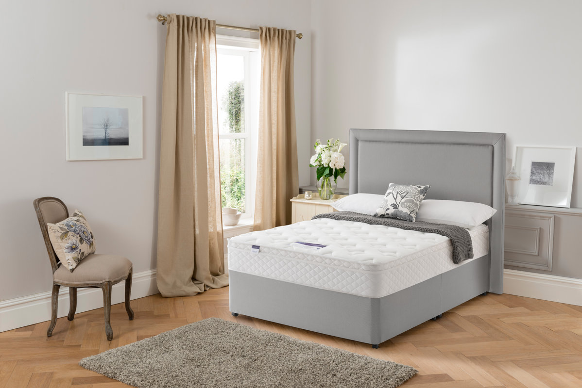 Silentnight Scarlet Miracoil Memory Cushion Top Divan Bed & Reviews
