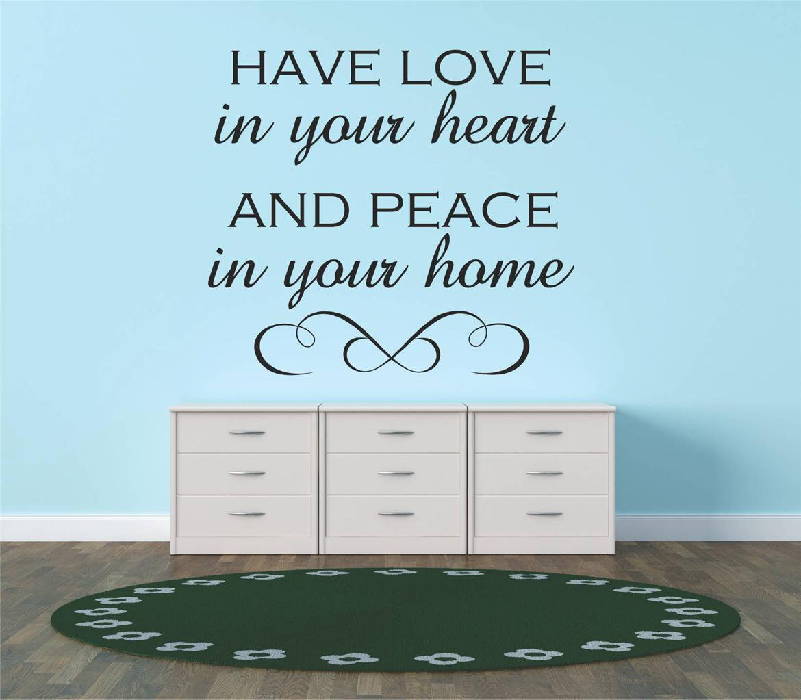 Design With Vinyl Have Love In Your Heart And Peace Home Vinyl Have Love In Your Heart And Peace