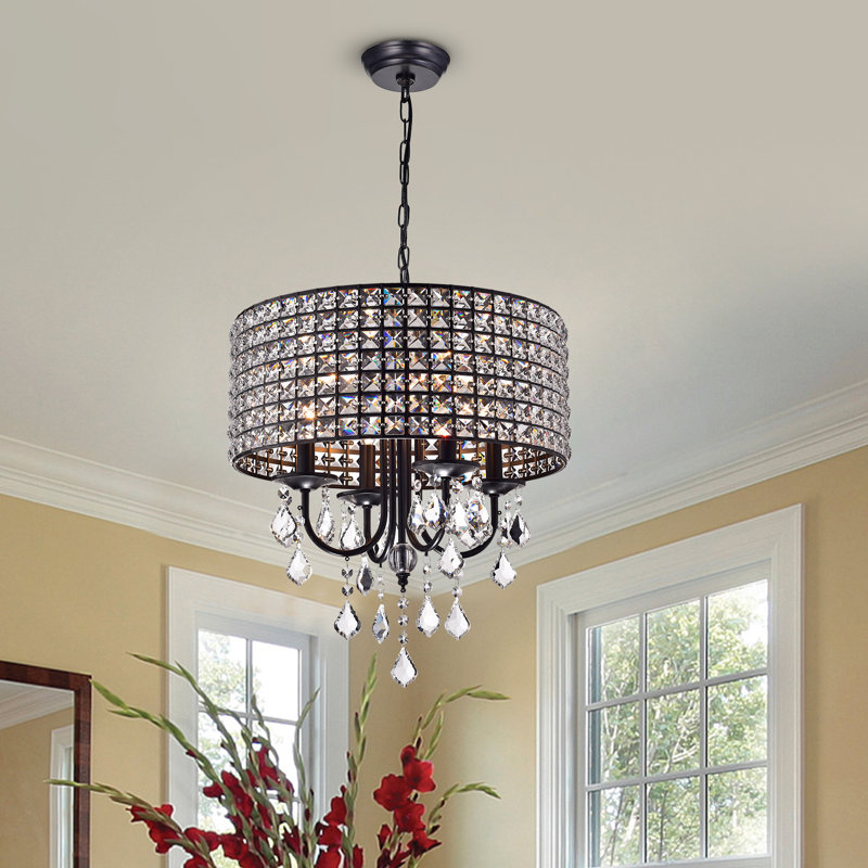 Willa Arlo Interiors Albano 4 Light Crystal Chandelier Reviews Albano 4 Light Crystal Chandelier