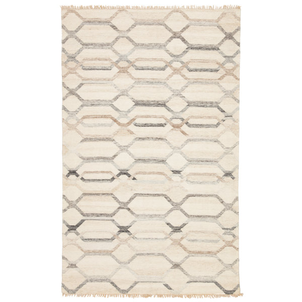 Swanson Handmade Dhurrie Ivory Area Rug by Bay Isle Home