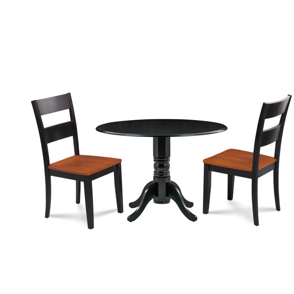 Horan 3 Piece Drop Leaf Solid Wood Dining Set By August Grove Amazing
