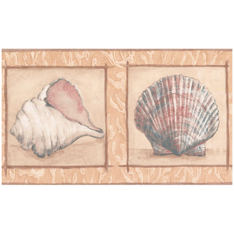 York Wallcoverings Star Fish Seashell 15 L X 7 W Wallpaper