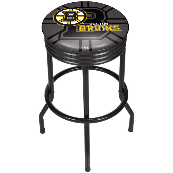 NHL Ribbed 28.5 Swivel Bar Stool by Trademark Global