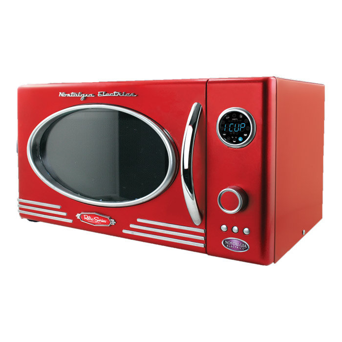 Nostalgia Electrics Retro Series 0 9 Cf Microwave Oven In Red Retro Series 0 9 Cf Microwave Oven In Red