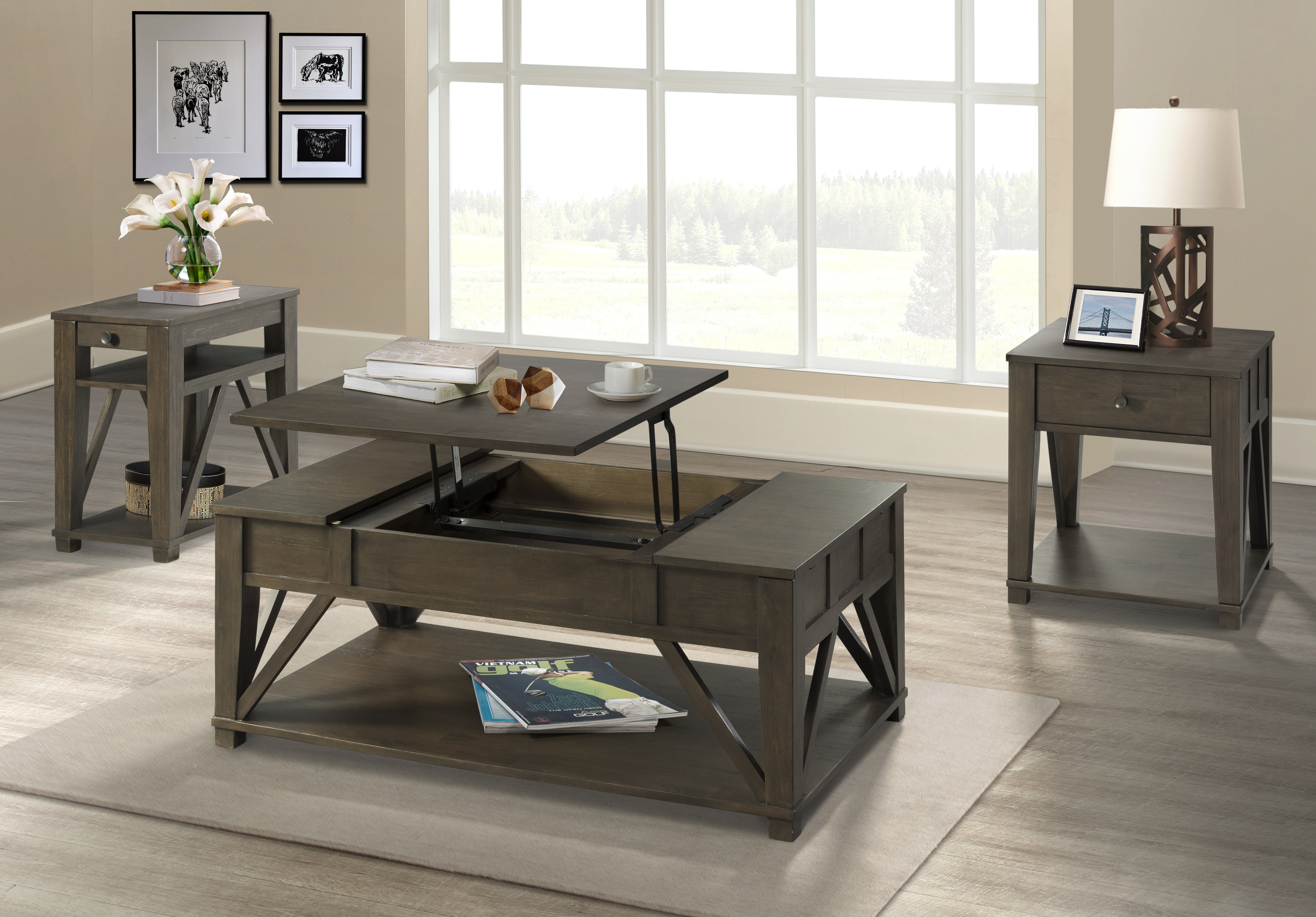 Lane Furniture Durango 3 Piece Coffee Table Set Reviews Wayfair