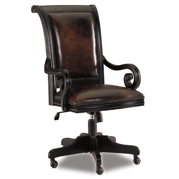 Telluride Leather Bankers Chair by Hooker Furniture