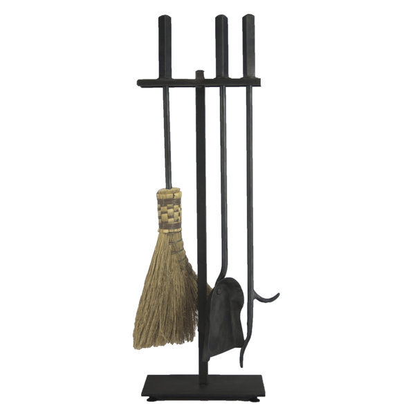 4 Piece Fireplace Tool Set by Ironhaus, Inc.