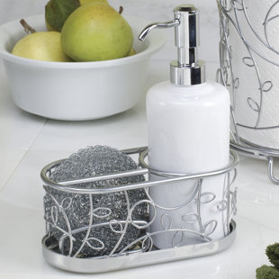 Kitchen Soap And Sponge Caddy Wayfair Housman Soap Dispenser Pump And Sponge Caddy