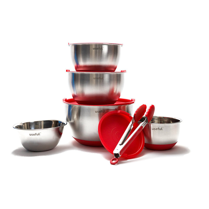 6 Piece Stainless Steel Mixing Bowl Set