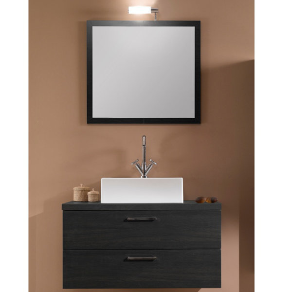Aurora 30 Single Bathroom Vanity Set with Mirror by Iotti by Nameeks