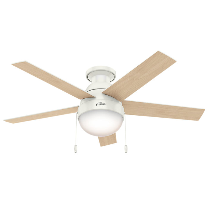 Hunter Fan 46 Anslee 5 Blade Ceiling Fan Light Kit Included