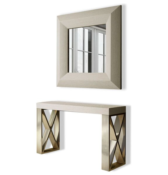 Review Clemens Console Table And Mirror Set