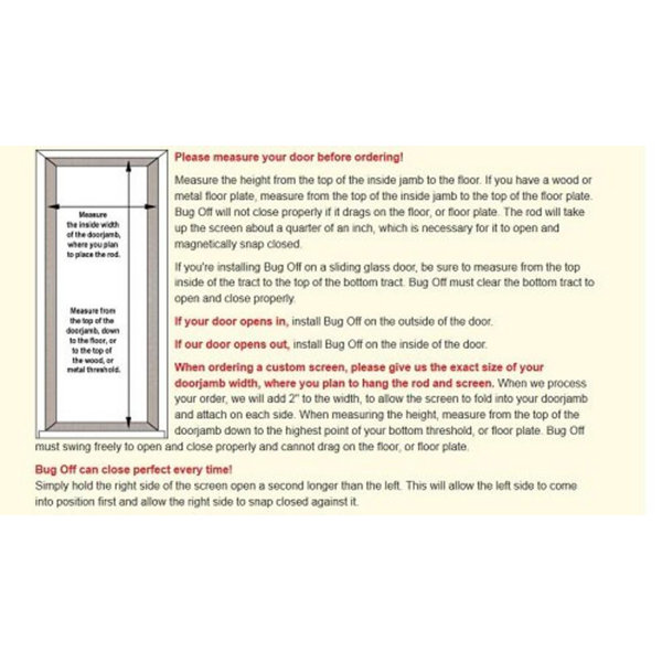 Bug Off Portable And Reversible Screen Door Reviews Wayfair