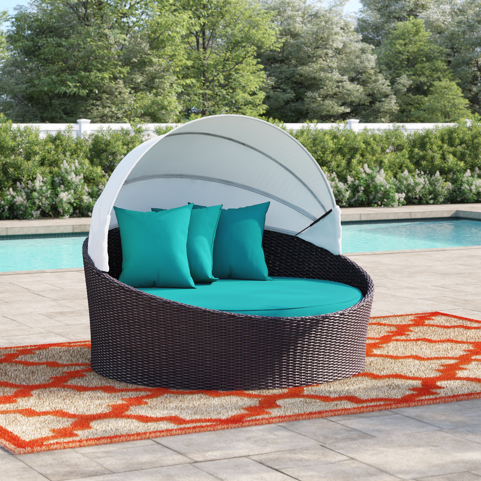 outdoor daybed with cushions