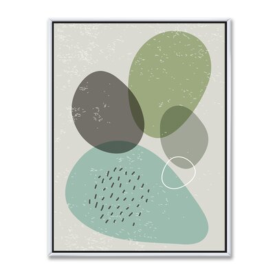 Minimal Elementary Organic and Geometric Compostions XXXXXXVI - Floater Frame Print on Canvas East Urban Home Format: White Framed Canvas, Size: 40''