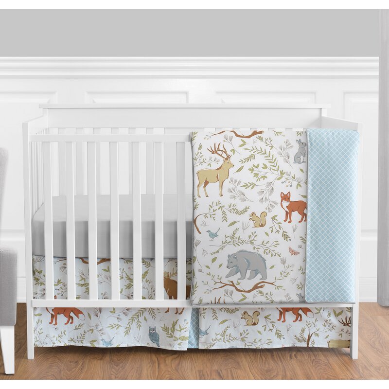 Sweet Jojo Designs Woodland Toile 4 Piece Crib Bedding Set Wayfair