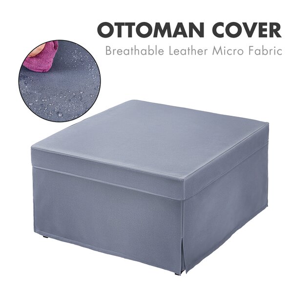 Box Cushion Ottoman Slipcover By Red Barrel Studio