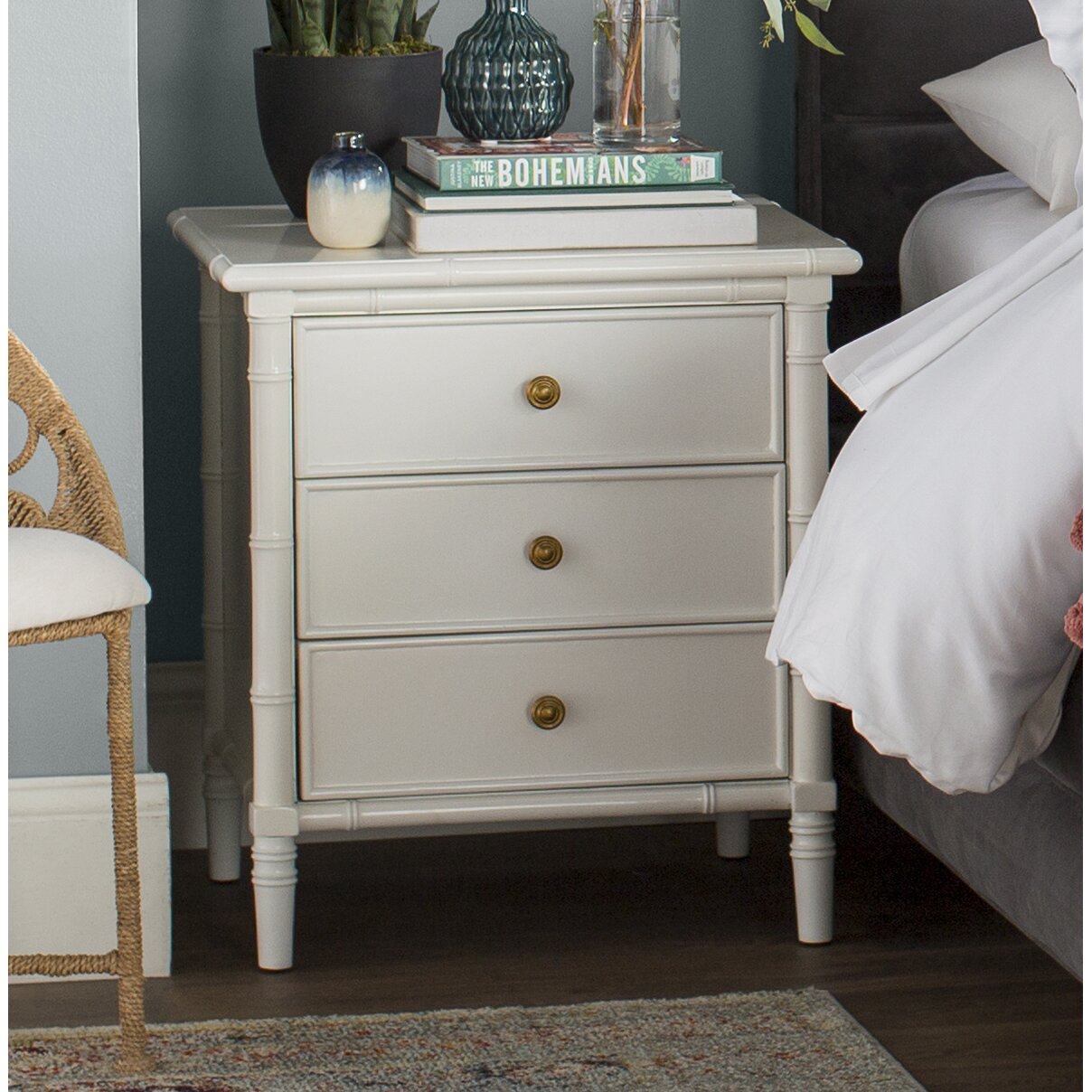 Kristian 3 Drawer Nightstand