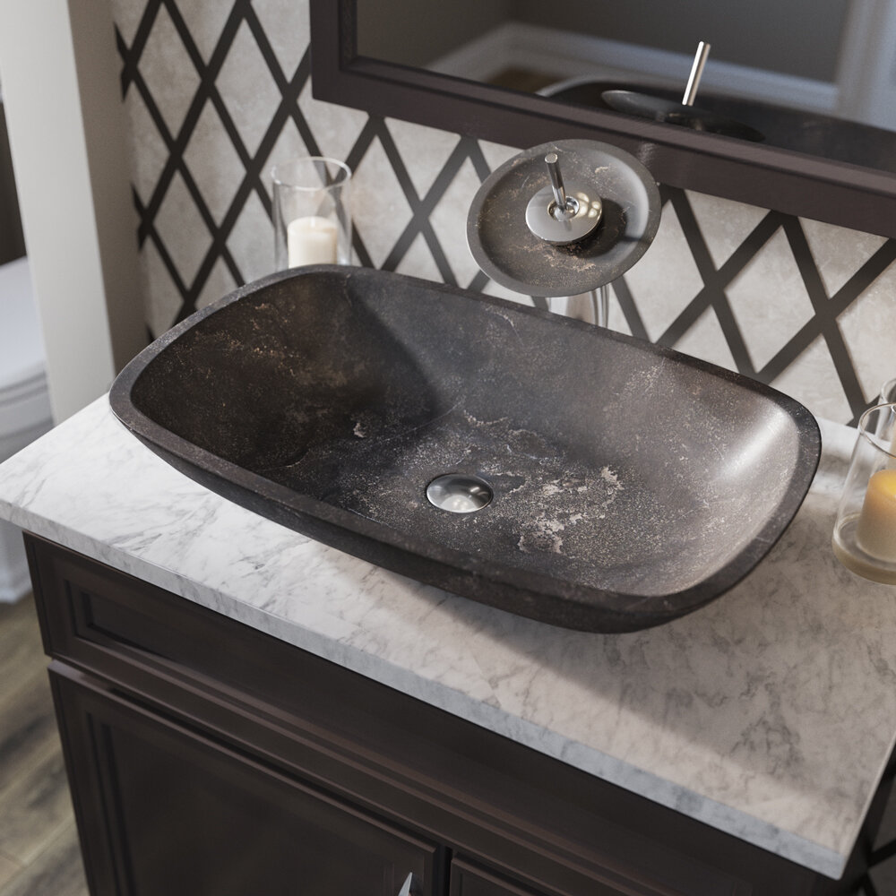 Mrdirect Stone Rectangular Vessel Bathroom Sink Reviews Wayfair