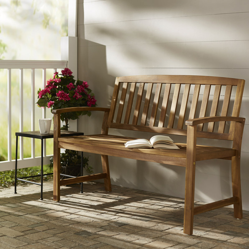Breakwater Bay Acacia Wood Garden Bench & Reviews Wayfair