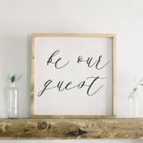 Be Our Guest Sign Wayfair