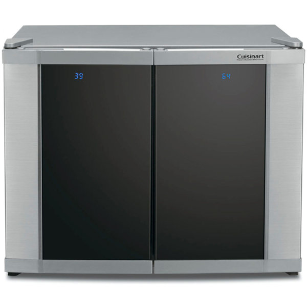12 Bottle Dual Zone Freestanding Wine Cooler by Cu