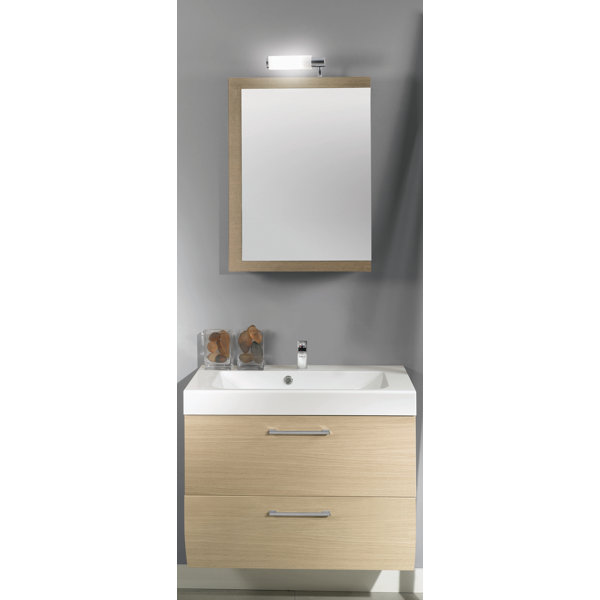 New Day 30 Single Wall Mounted Bathroom Vanity Set with Mirror by Iotti by Nameeks