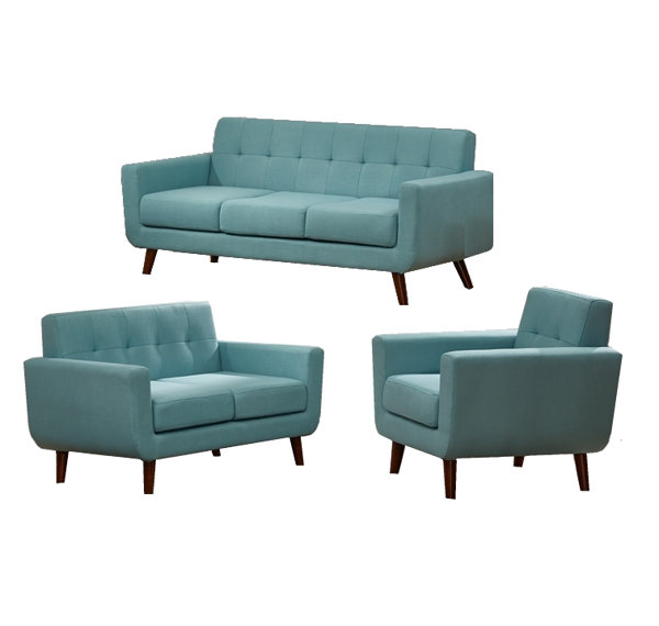 Rohan 3 Piece Fabric Living Room Set By Langley Street Amazing