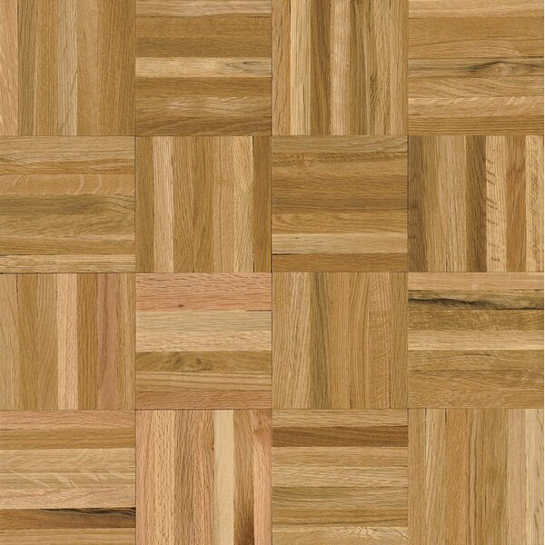 Millwork 12 Solid Oak Parquet Hardwood Flooring in Natural by Armstrong Flooring