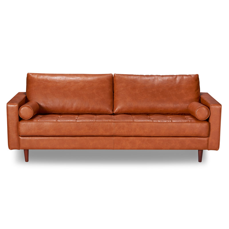 Bombay Leather 88 Square Arms Sofa Reviews Joss Main