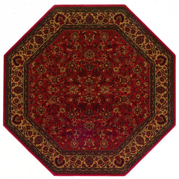 Chivers Yellow/Crimson Area Rug by Astoria Grand