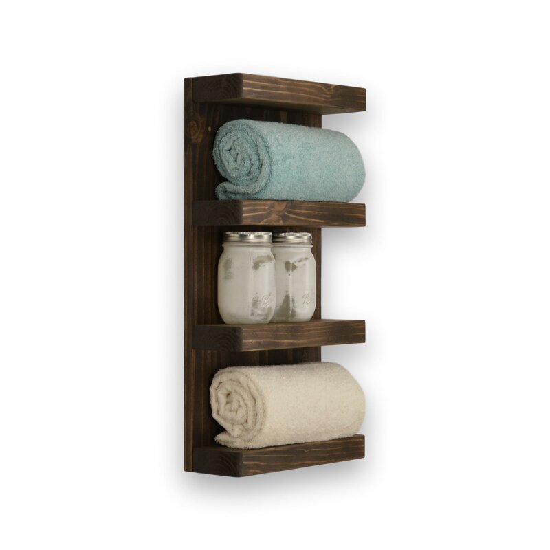bathroom wall shelves for towels
