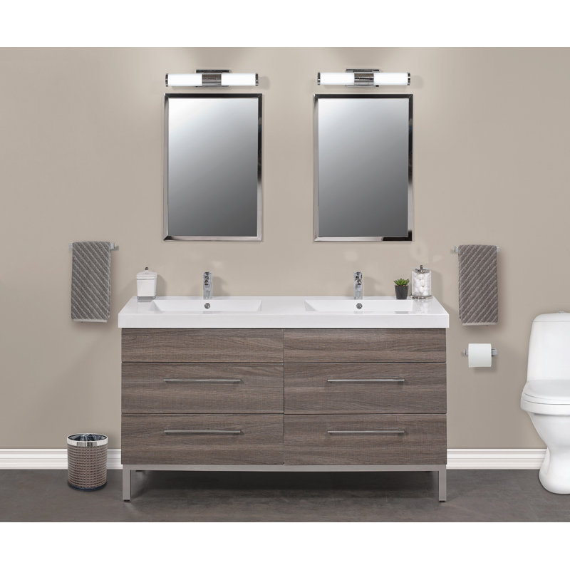Empire Industries Daytona 61 Double Bathroom Vanity Set Wayfair Daytona 61 Double Bathroom Vanity Set