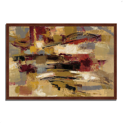 'Ruins' Framed Acrylic Painting Print Brayden Studio® Format: Bronze Framed, Size: 20