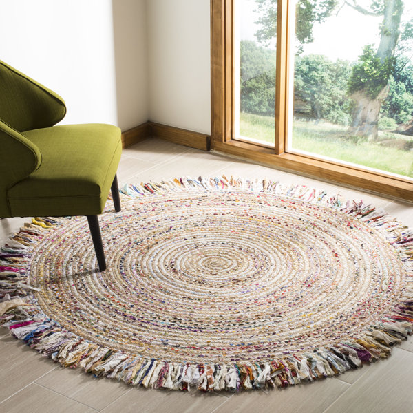 Abhay Boho Hand Woven Jute/Sisal Ivory Area Rug by Bungalow Rose