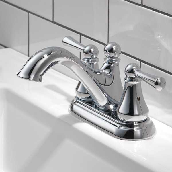 Haywood Centerset Bathroom Faucet with Optional Po