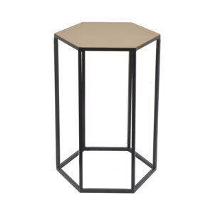 Deutsch Hexagonal Metal End Table by Ivy Bronx