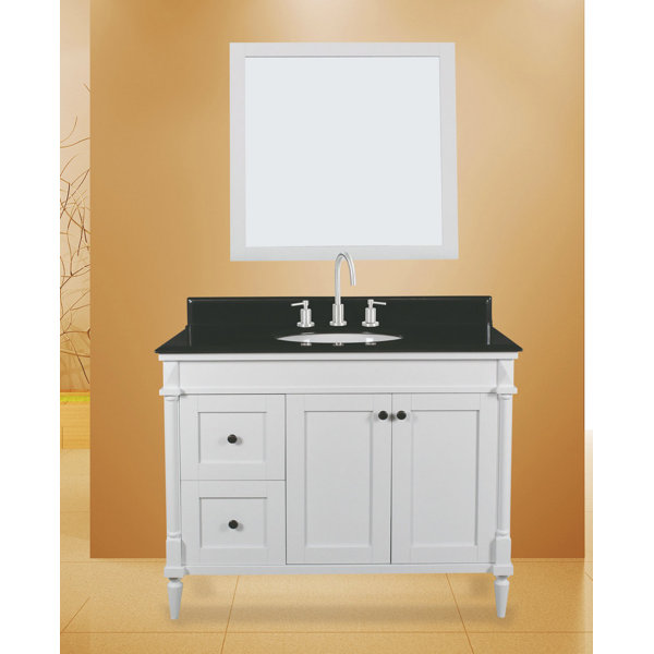 Charlton Home Ove 42 Single Bathroom Vanity With Mirror Wayfair