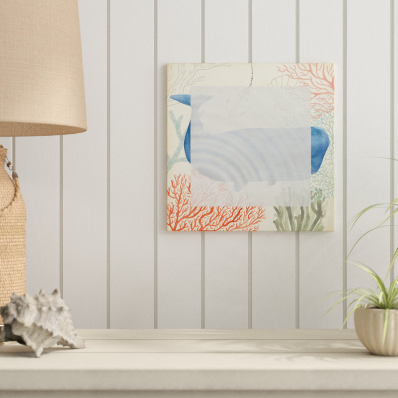 Highland Dunes Anchor Coral And Shells Underwater Whimsical Whale