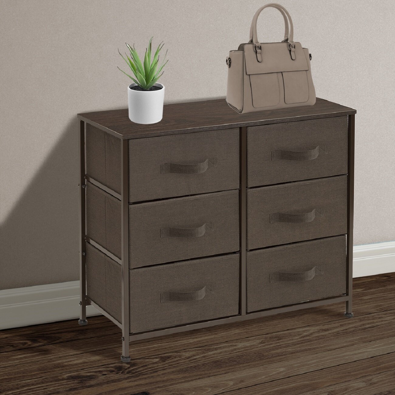 Ebern Designs Mandwe 6 Drawer Double Dresser Reviews Wayfair