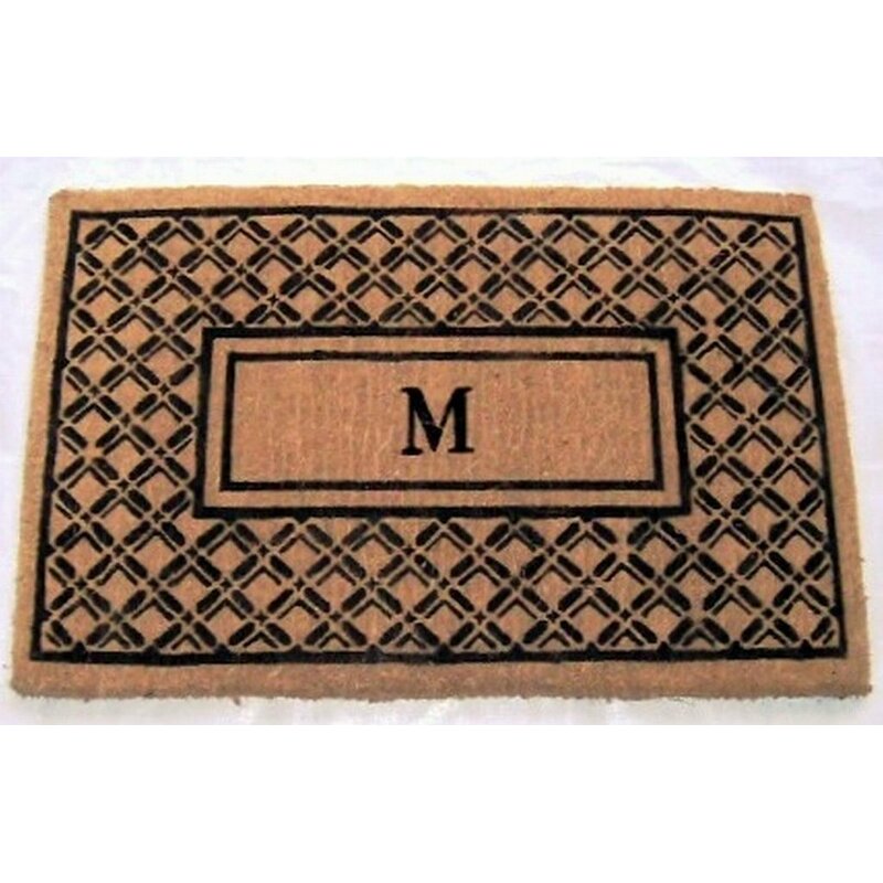 Birch Lane Heritage Belamy Monogrammed Welcome Outdoor Door Mat