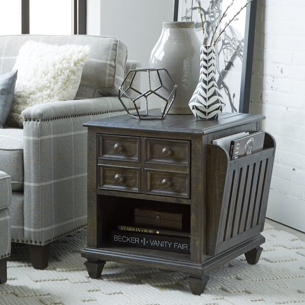 Siri Magazine End Table With Storage By Gracie Oaks