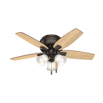 Hunter Fan 52 Prim 5 Blade Ceiling Fan Light Kit Included