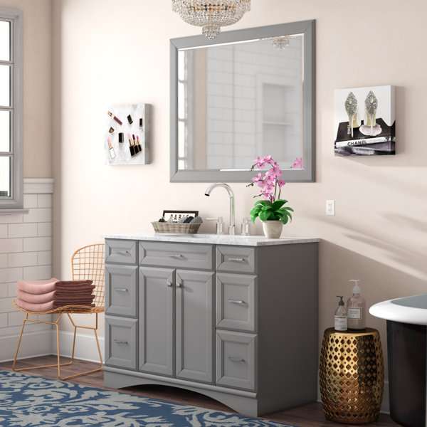 Jonina 48 Bathroom Vanity Set with Mirror by Willa Arlo Interiors