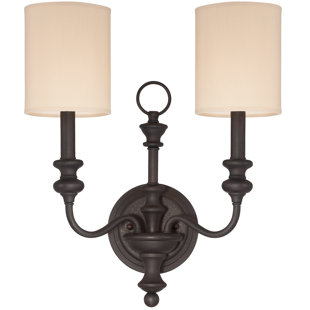 Best Stanmore 2-Light Wall Sconce By House of Hampton Wall Lights Stanmore 2-Light Wall Sconce By House of Hampton Wall Lights