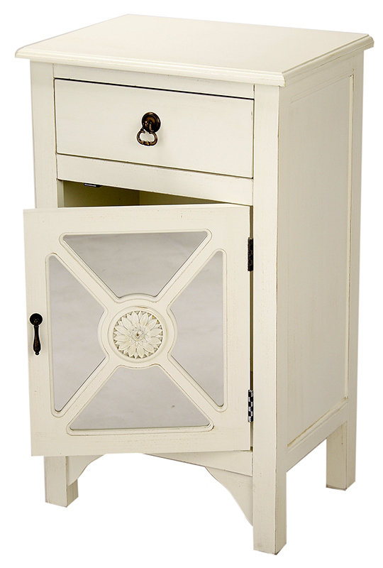 Heather Ann Wooden Accent Cabinet With Mirror Insert Wayfair Wooden Accent Cabinet With Mirror Insert